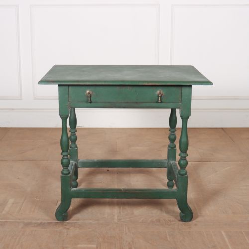 English Painted Oak Lamp Table