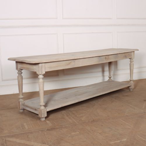 French Bleached Oak Drapers Table