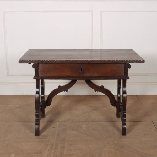 Italian Walnut Lamp Table