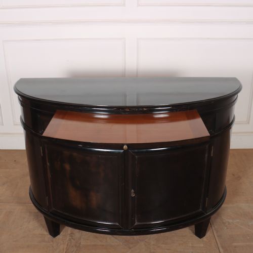 FRENCH EBONISED DEMI LUNE CABINET - ADDITIONAL PHOTO 1