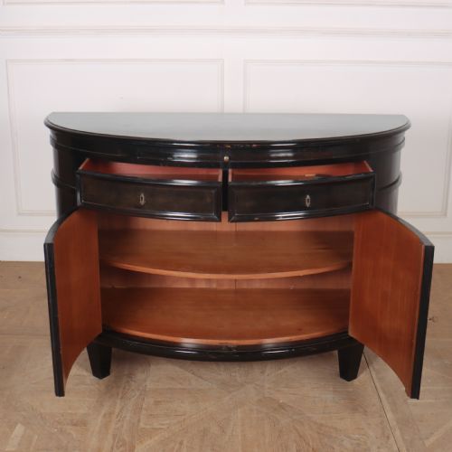 FRENCH EBONISED DEMI LUNE CABINET - ADDITIONAL PHOTO 2