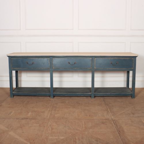 English Painted Potboard Dresser Base