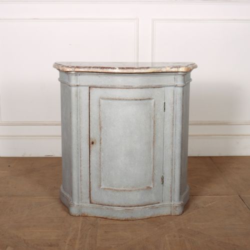 French Serpentine Marble Top Buffet