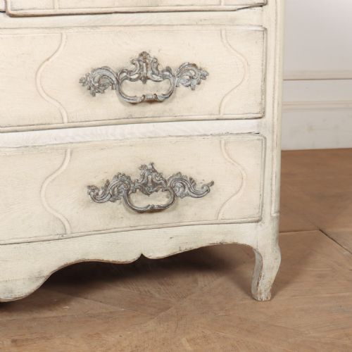 FRENCH PAINTED SERPENTINE COMMODE - ADDITIONAL PHOTO 2