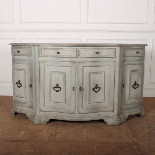 Italian Painted Serpentine Sideboard