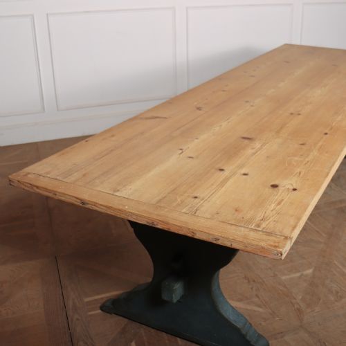 ITALIAN PAINTED TRESTLE TABLE - ADDITIONAL PHOTO 4
