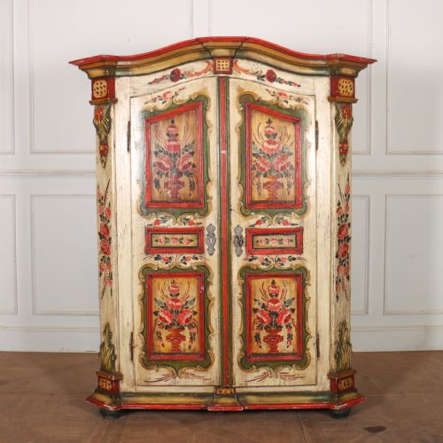 Austrian Painted Marriage Amoire