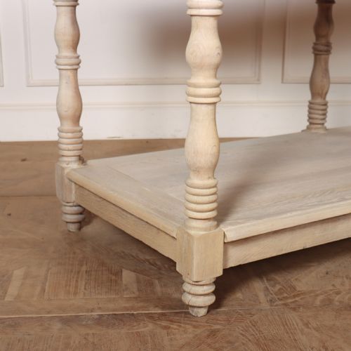 BLEACHED OAK FRENCH DRAPERS TABLE - ADDITIONAL PHOTO 1