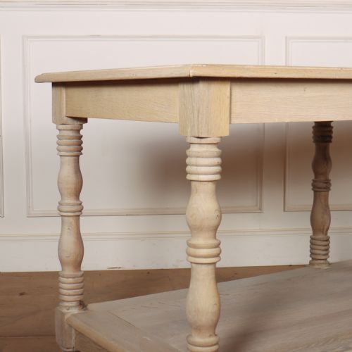 BLEACHED OAK FRENCH DRAPERS TABLE - ADDITIONAL PHOTO 2