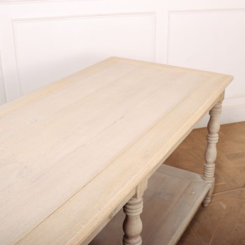 BLEACHED OAK FRENCH DRAPERS TABLE - ADDITIONAL PHOTO 6