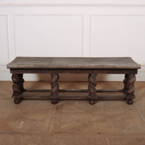 French Weathered Oak Stool