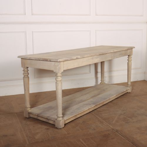 French Bleached Oak Drapers Table