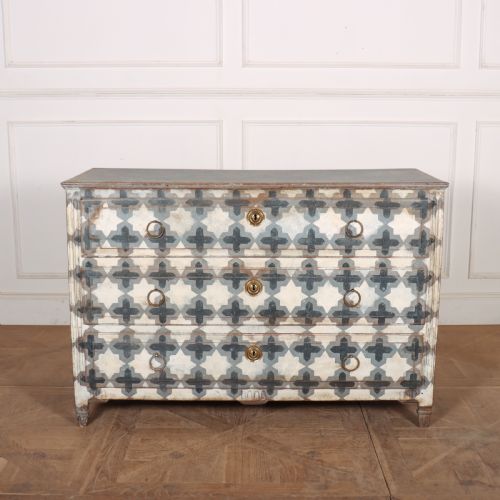 French Painted Oak Commode