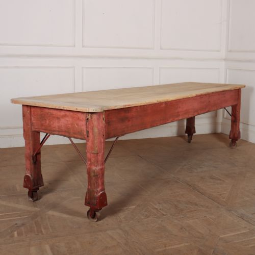 Large Sycamore Topped Preparation Table