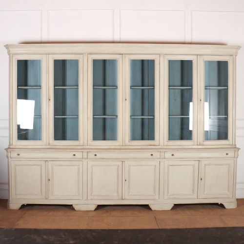 19th Century Italian Painted Bookcase