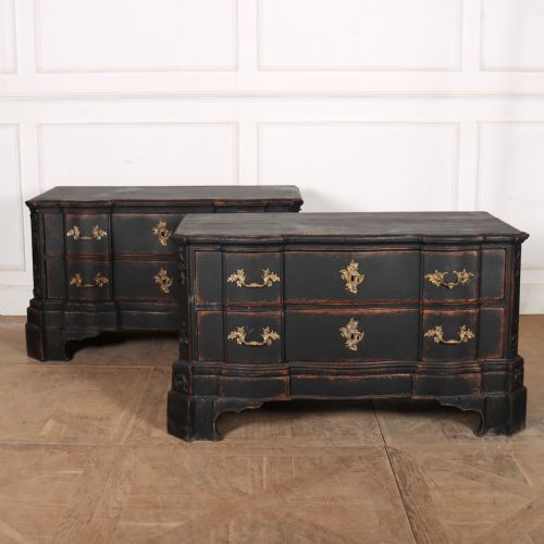 Pair of 18th Century Painted Commodes