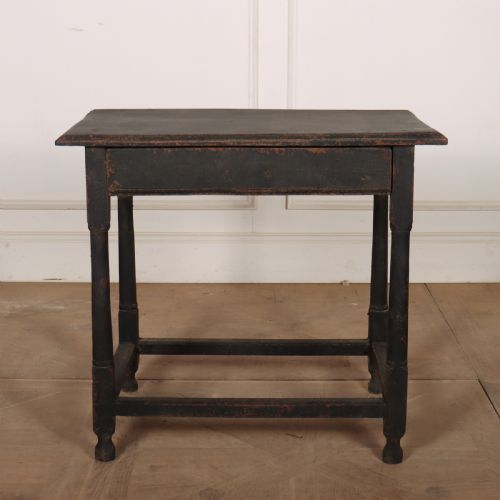 English 18th Century Painted Lamp Table