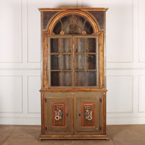 Original Painted Italian Glazed Bookcase