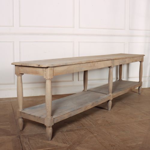 French Bleached Oak Drapers Table