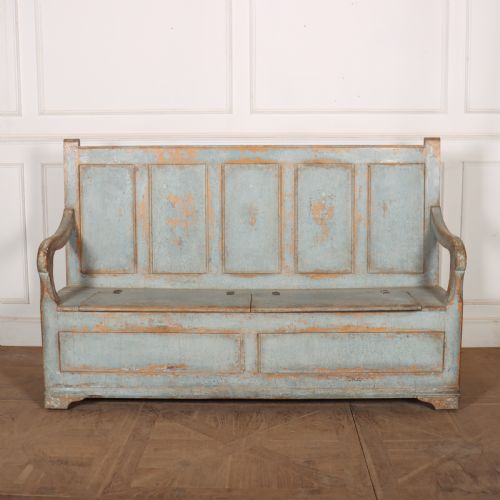 Welsh Painted Box Settle