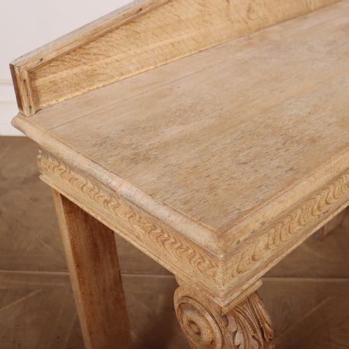 SCOTTISH BLEACHED OAK CONSOLE - ADDITIONAL PHOTO 6