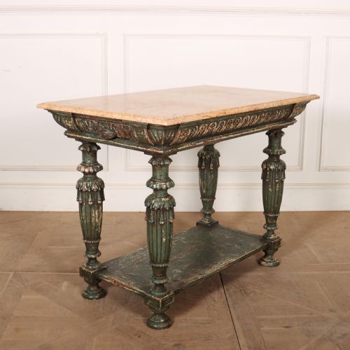FRENCH MARBLE TOP PASTRY TABLE - ADDITIONAL PHOTO 5