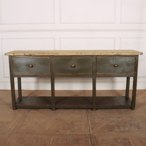 English Painted Potboard Dresser Base