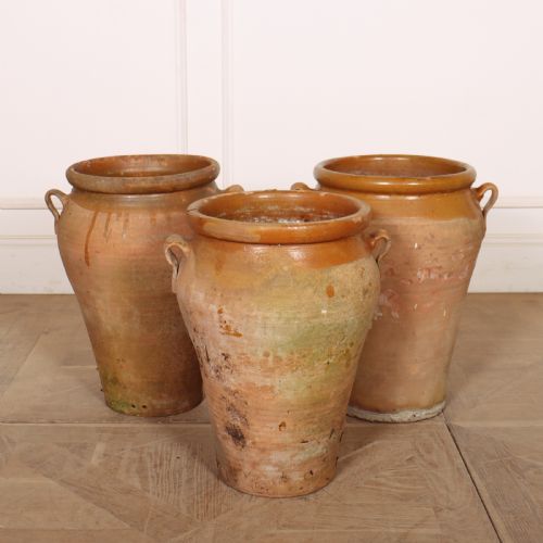 Set of 3 Spanish Terracotta Vases