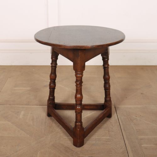 Small English Oak Cricket Table