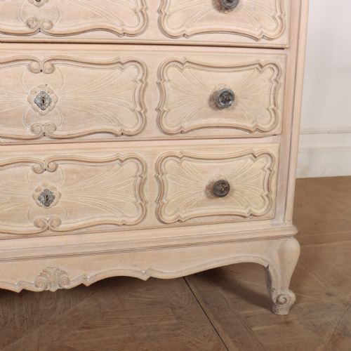 FRENCH BLEACHED OAK COMMODE - ADDITIONAL PHOTO 3