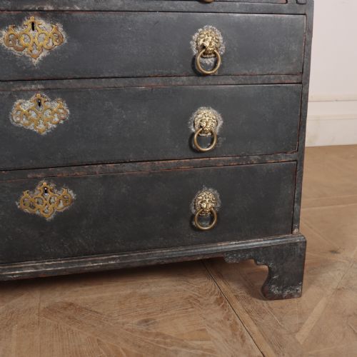 18TH CENTURY PAINTED BUREAU - ADDITIONAL PHOTO 4