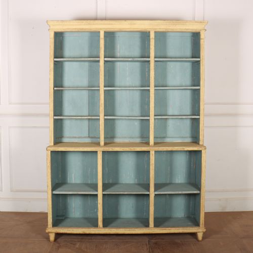 Swedish Painted Open Bookcase