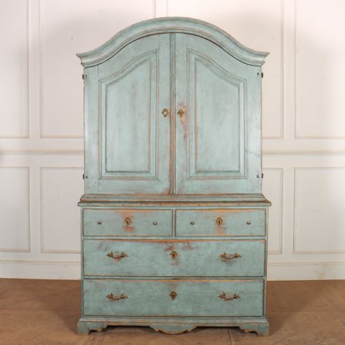 Swedish Painted Linen Cupboard