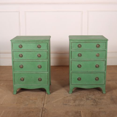 Pair of Painted Bedside Chests