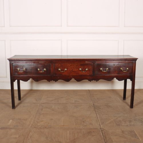 English 18th Century Oak Dresser Base