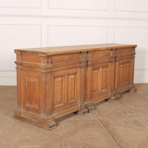 Scottish Architectural Oak Console