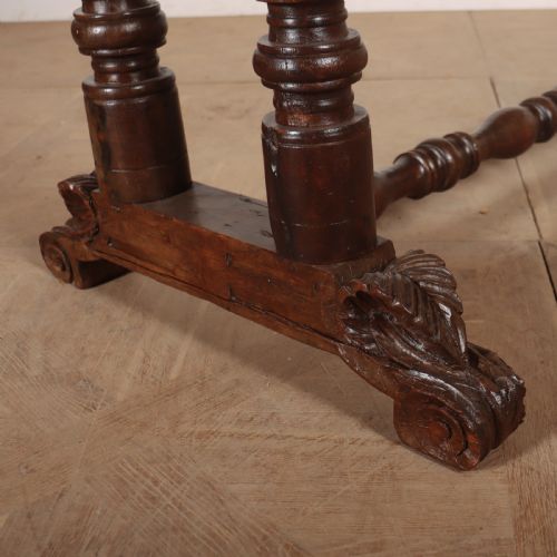 SPANISH WALNUT TRESTLE TABLE - ADDITIONAL PHOTO 1