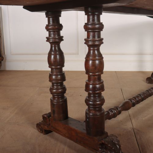 SPANISH WALNUT TRESTLE TABLE - ADDITIONAL PHOTO 2