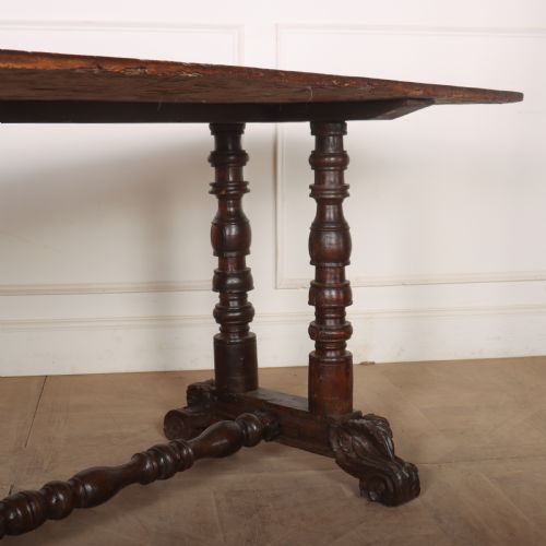 SPANISH WALNUT TRESTLE TABLE - ADDITIONAL PHOTO 4