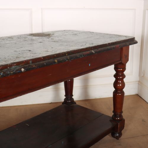 ENGLISH MAHOGANY DRAPERS TABLE - ADDITIONAL PHOTO 2