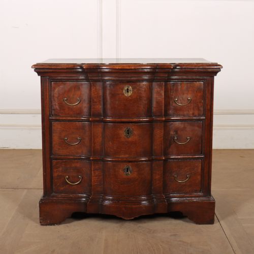 18th Century Serpentine Oak Commode