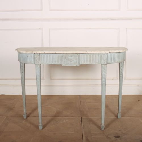 Adam Style Painted Console Table