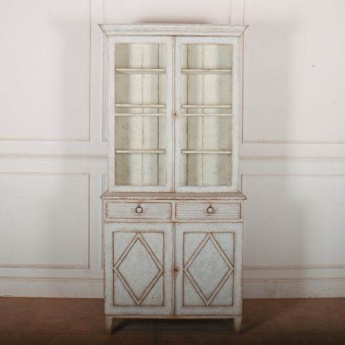 19th Century Swedish Painted Bookcase