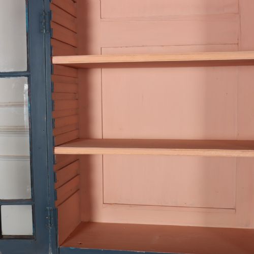 ENGLISH PAINTED BREAKFRONT BOOKCASE - ADDITIONAL PHOTO 8