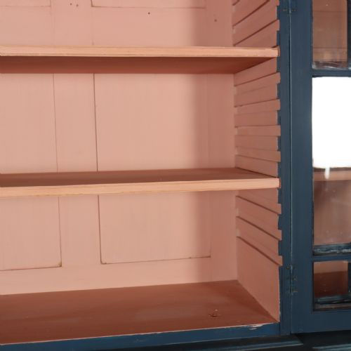 ENGLISH PAINTED BREAKFRONT BOOKCASE - ADDITIONAL PHOTO 13
