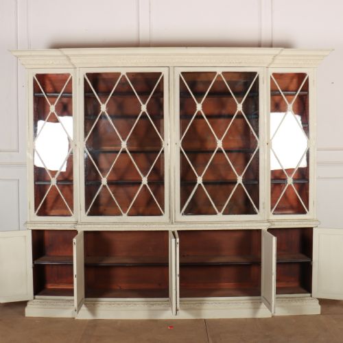 SCOTTISH PAINTED BREAKFRONT BOOKCASE - ADDITIONAL PHOTO 10