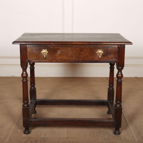18th Century English Oak Lamp Table