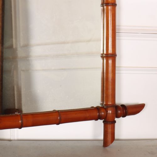 FRENCH FAUX BAMBOO MIRROR - ADDITIONAL PHOTO 3