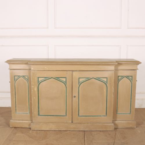 19th Century English Breakfront Gothic Sideboard