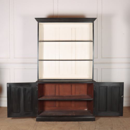 19TH CENTURY ENGLISH PAINTED OPEN BOOKCASE - ADDITIONAL PHOTO 9